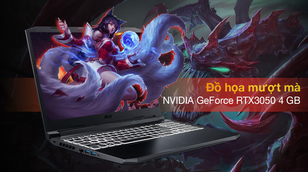 Acer Nitro 5 Gaming AN515 57 50FT i5 11400H (NH.QD8SV.003) - Card đồ họa