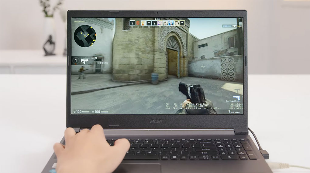 Acer Aspire 7 Gaming A715 75G 58U4 i5 10300H (NH.Q97SV.004) - Chơi game CS:GO