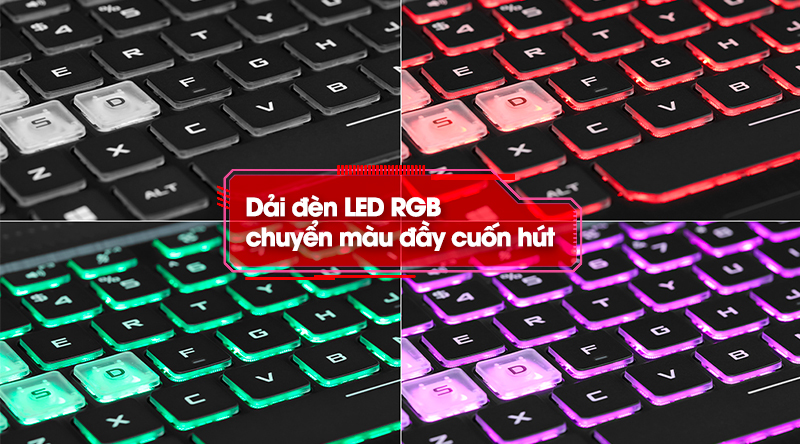 Asus TUF Gaming FX506LH i5 10300H (HN002T) - Đèn LED RGB