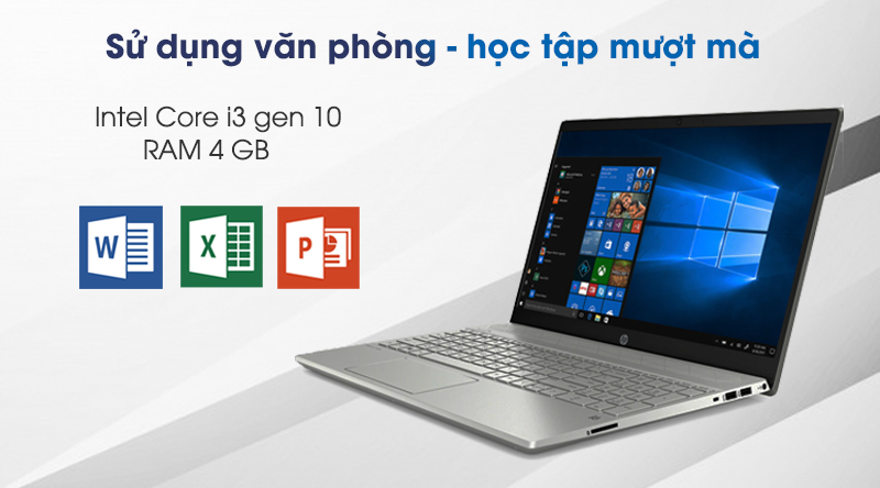 Laptop HP Pavilion 15 cs3010TU có cấu hình đủ dùng văn phòng