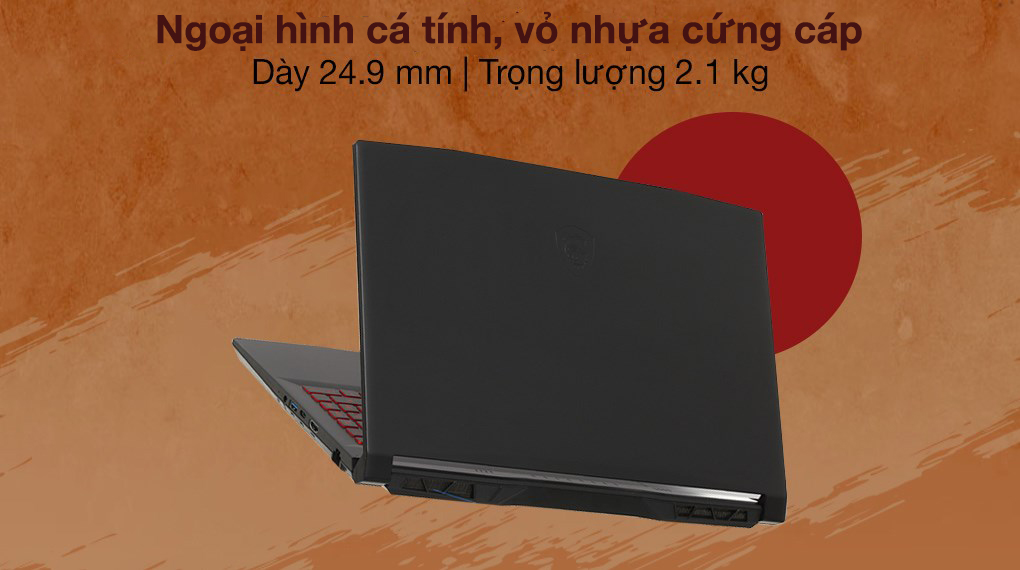 MSI Katana Gaming GF66 11UC i7 11800H (224VN) - Thiết kế