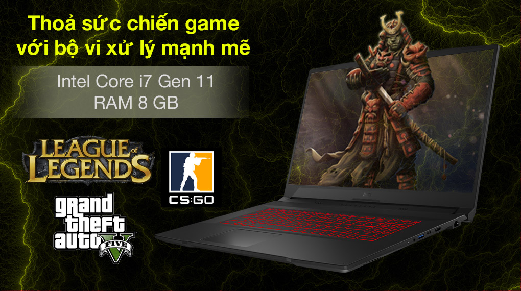 MSI Katana GF76 11UC i7 11800H (441VN) - Cấu hình